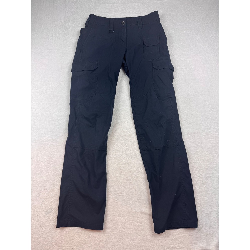 5.11 Tactical Womens Cargo Pants Navy Blue Ripstop Utility Work Trousers Size 0
